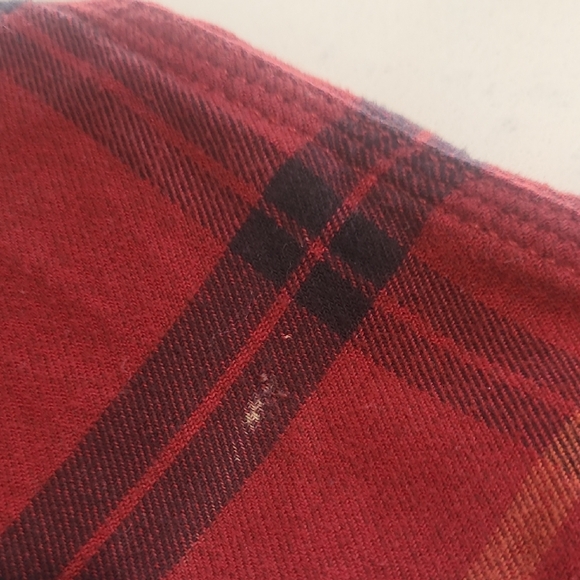 Carhartt Flannel Shirt Women's sz M Red/Black Long Sleeve Button Up Shirt - Picture 13 of 13